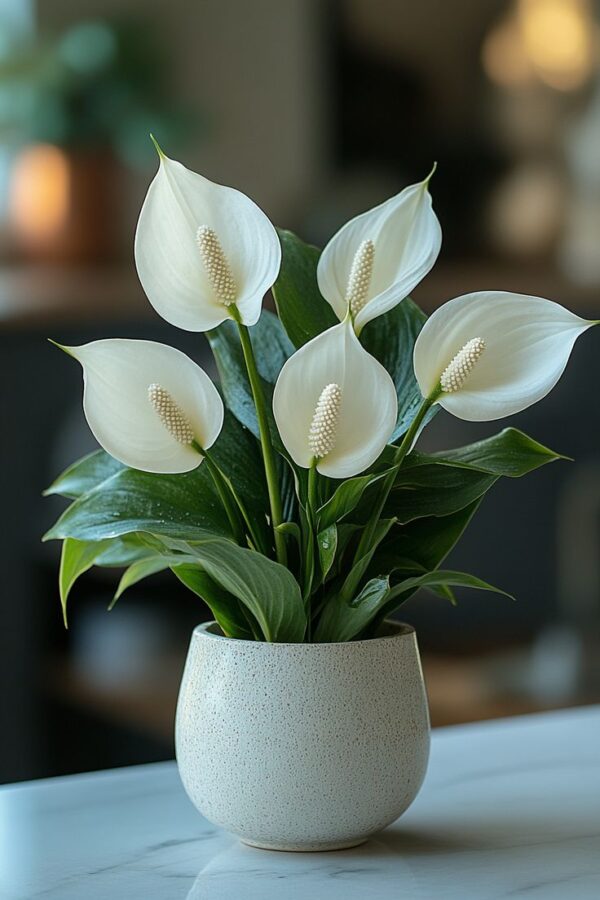 سباثي مطبّع (Variegated Peace Lily) - Image 5